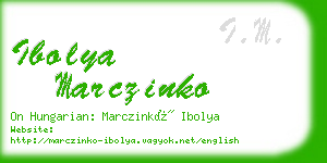 ibolya marczinko business card